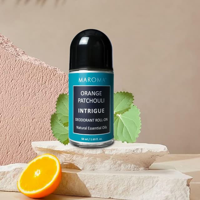 100% Natural Man Deodorant Rollon - Intrigue (Orange Patchouli) - 50 ml